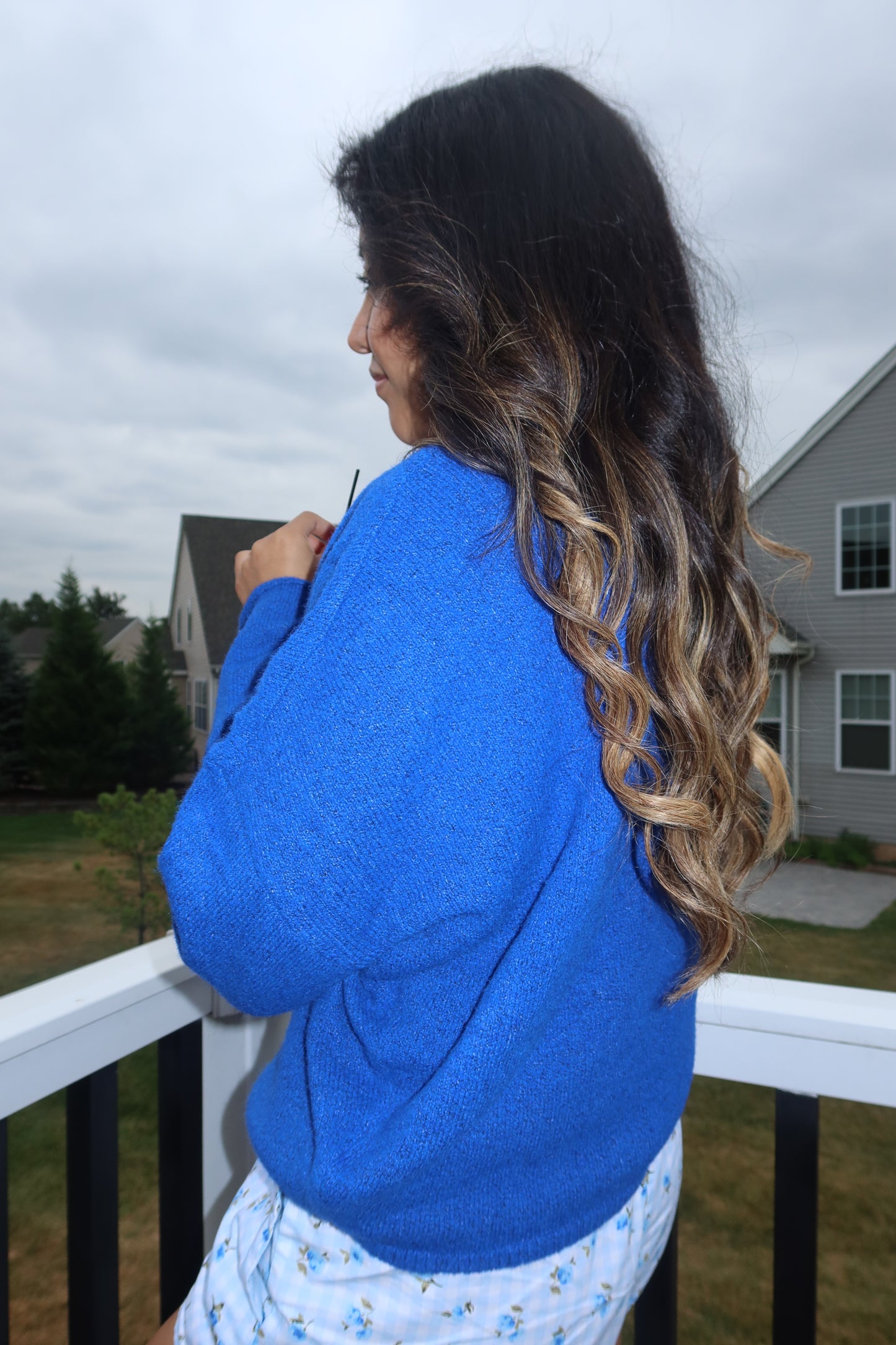 The Sweetheart Cardigan – Blueberry 🫐