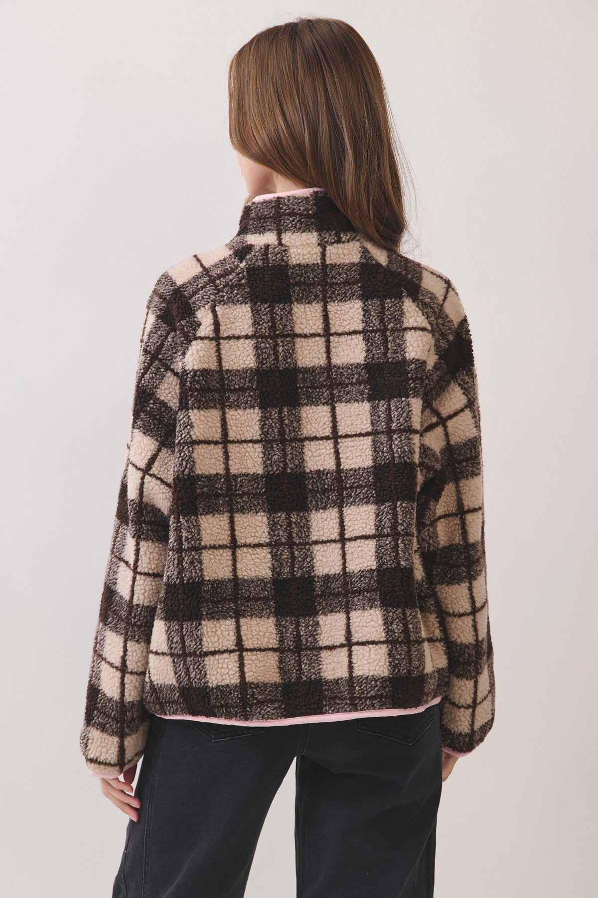 Blushing Coco Sherpa Pullover