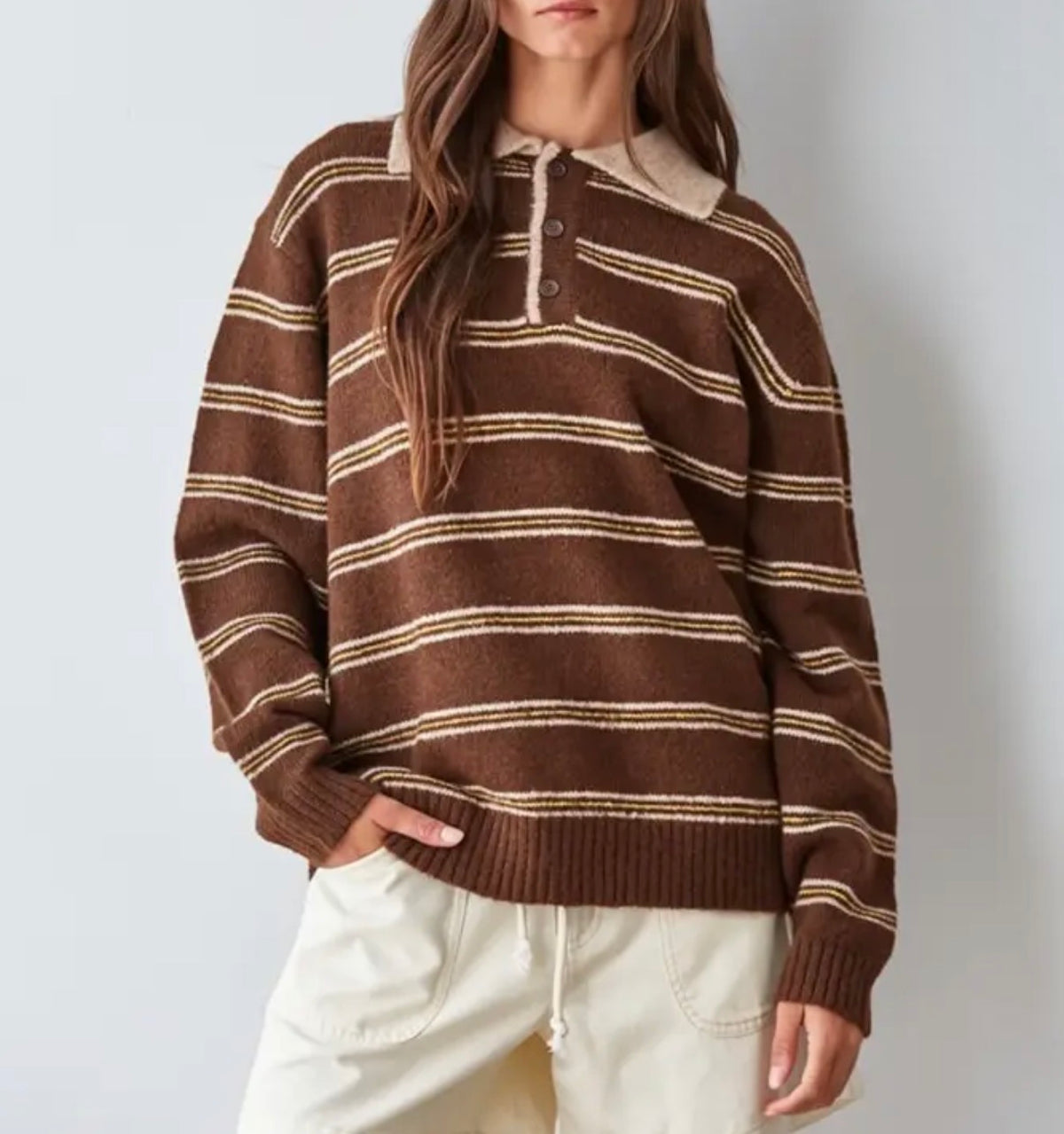 Chestnut Cafe Stripe Rugby