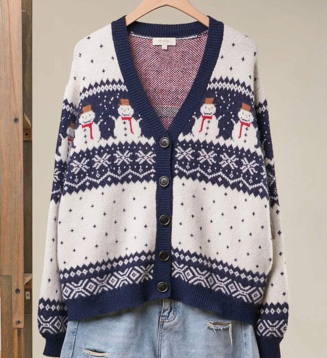 Midnight Snowfall Cardigan