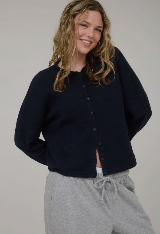 Sweetheart Cardigan - Navy Blue