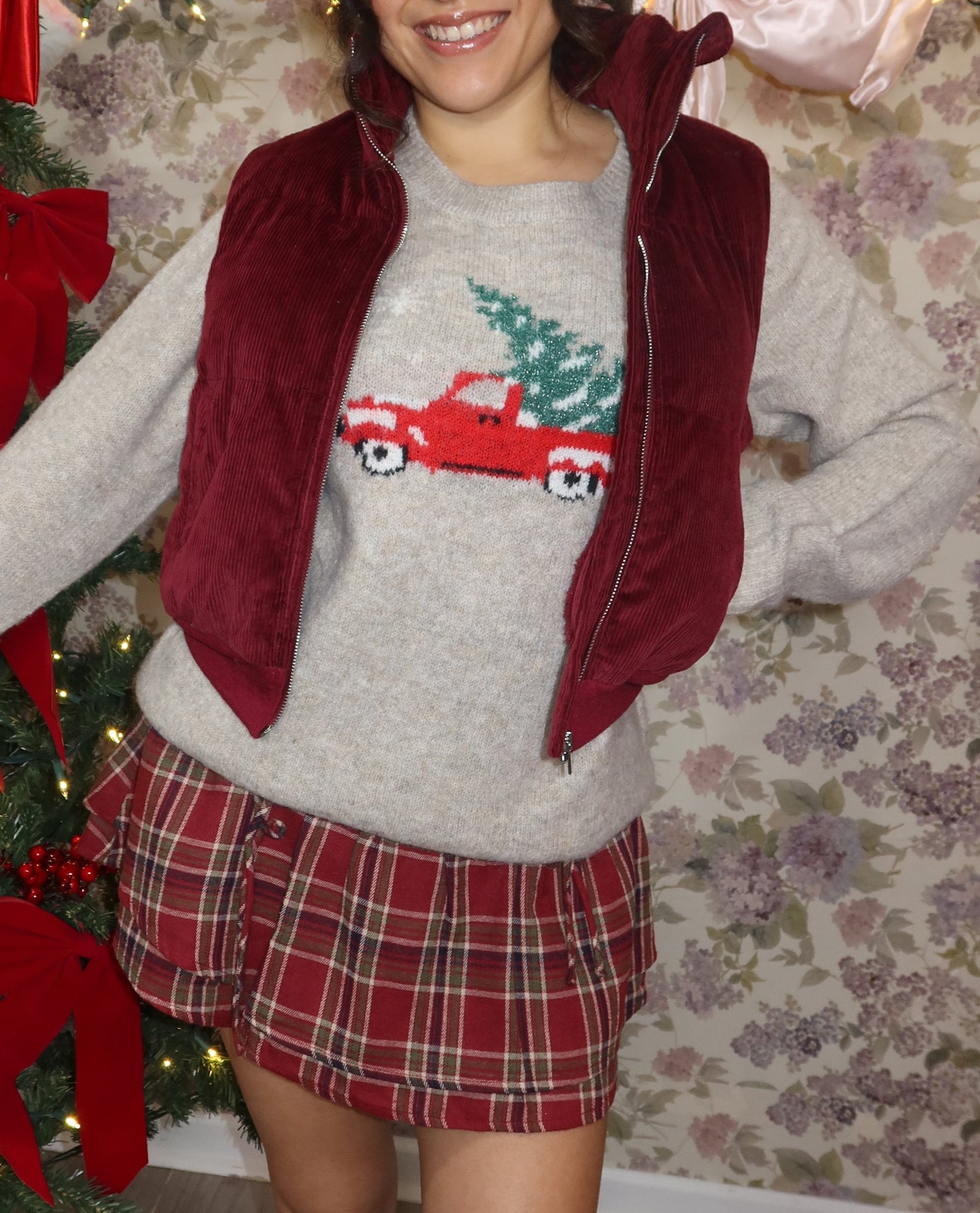 Holiday Corduroy Puffer Vest