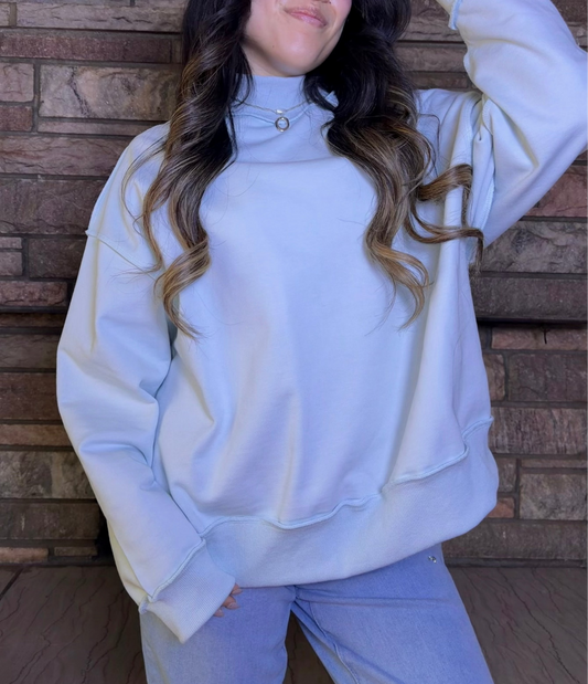 Blue Skies Mockneck