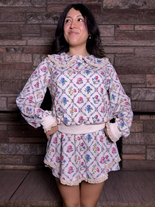 Floral Whisper Skort Set