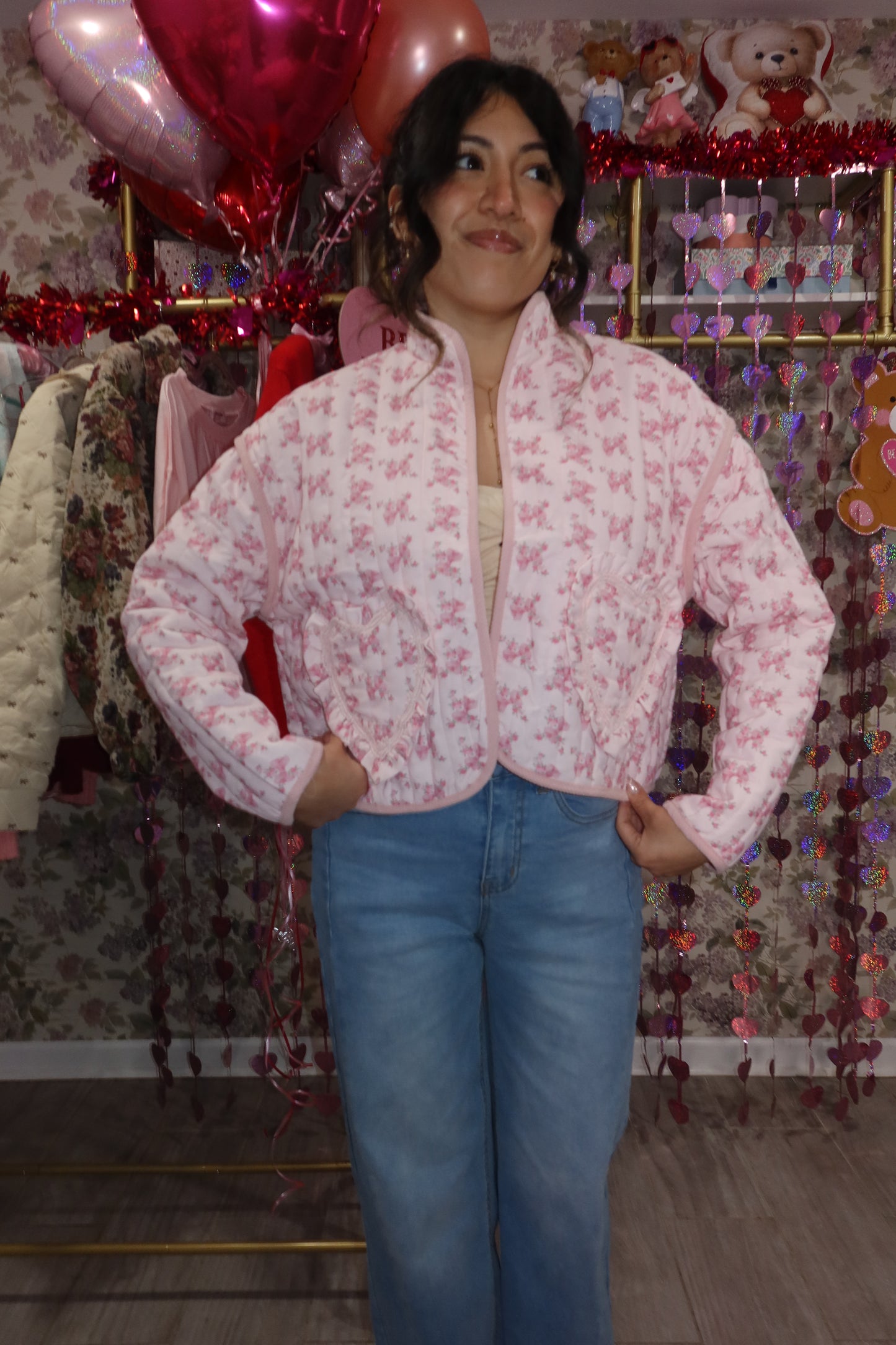 Love Is In The Air Quilted Jacket