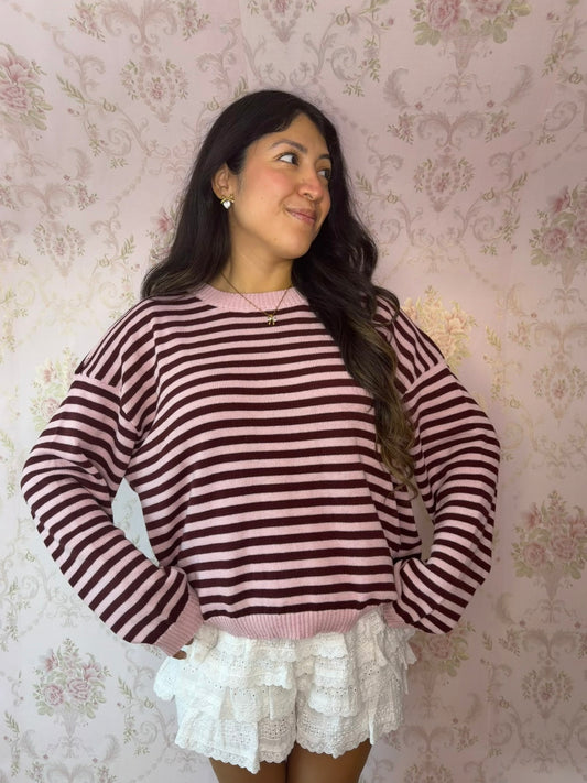 Autumn Blush Knit Sweater