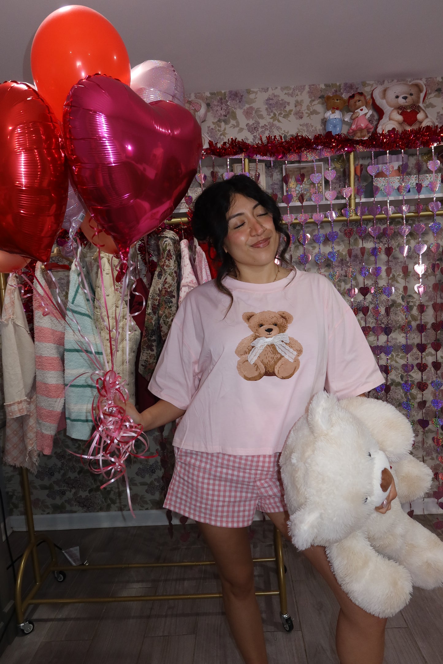 Lace & Bows Teddy Tee