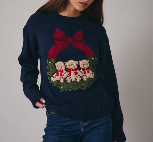 Teddy Bow Sweater