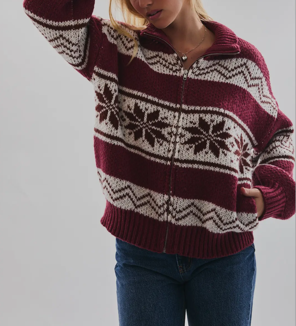 Winter Merlot Sweater