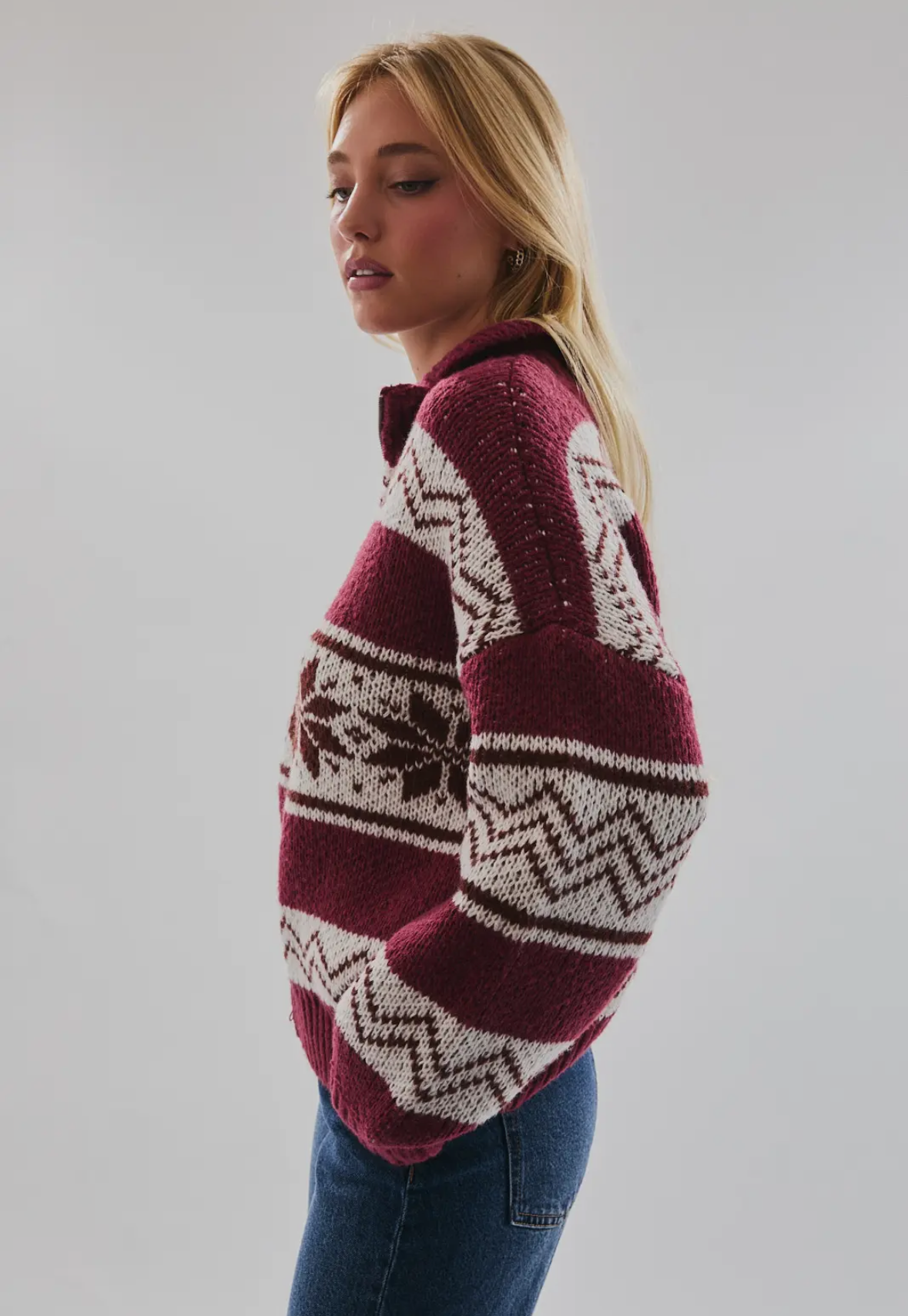 Winter Merlot Sweater