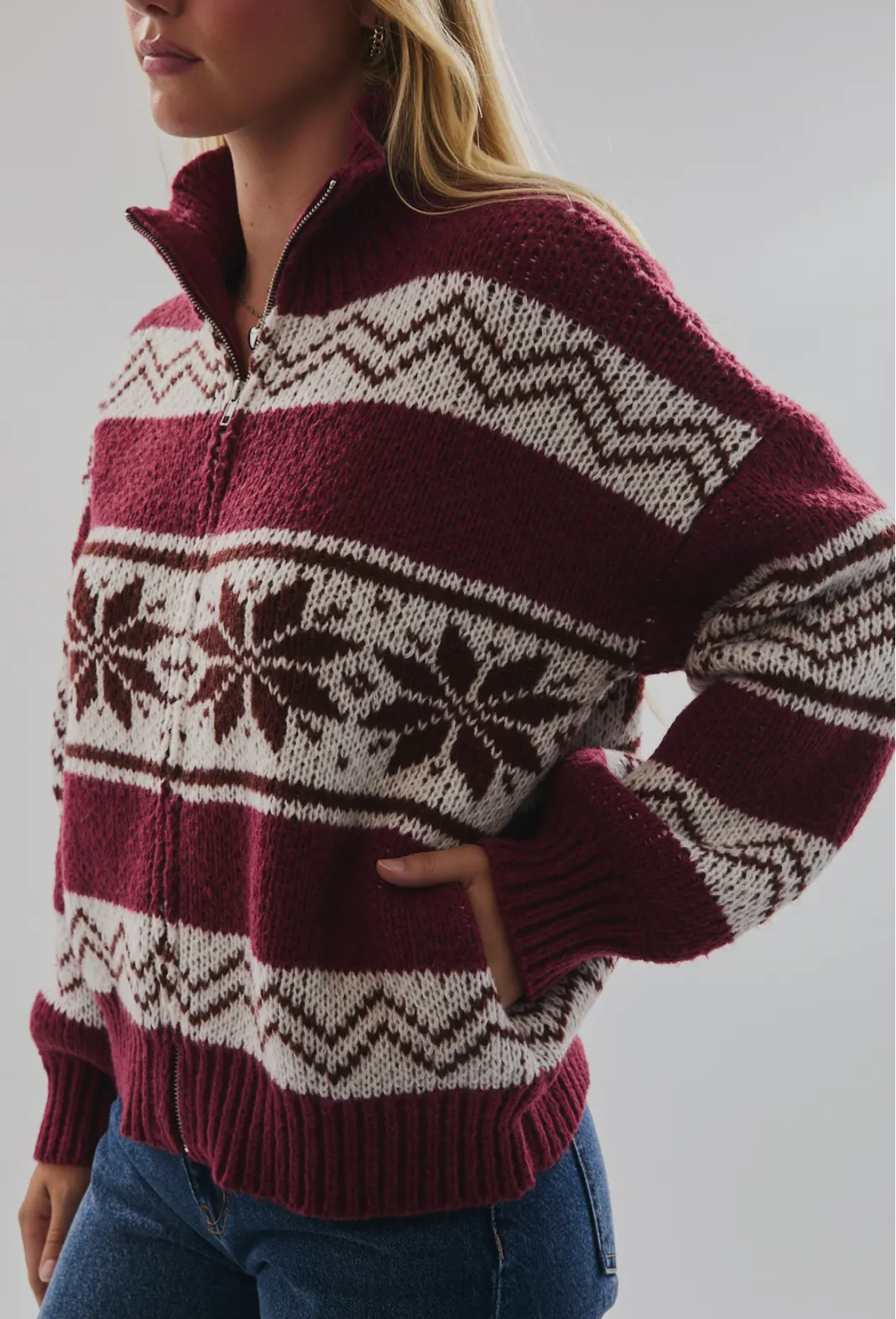 Winter Merlot Sweater