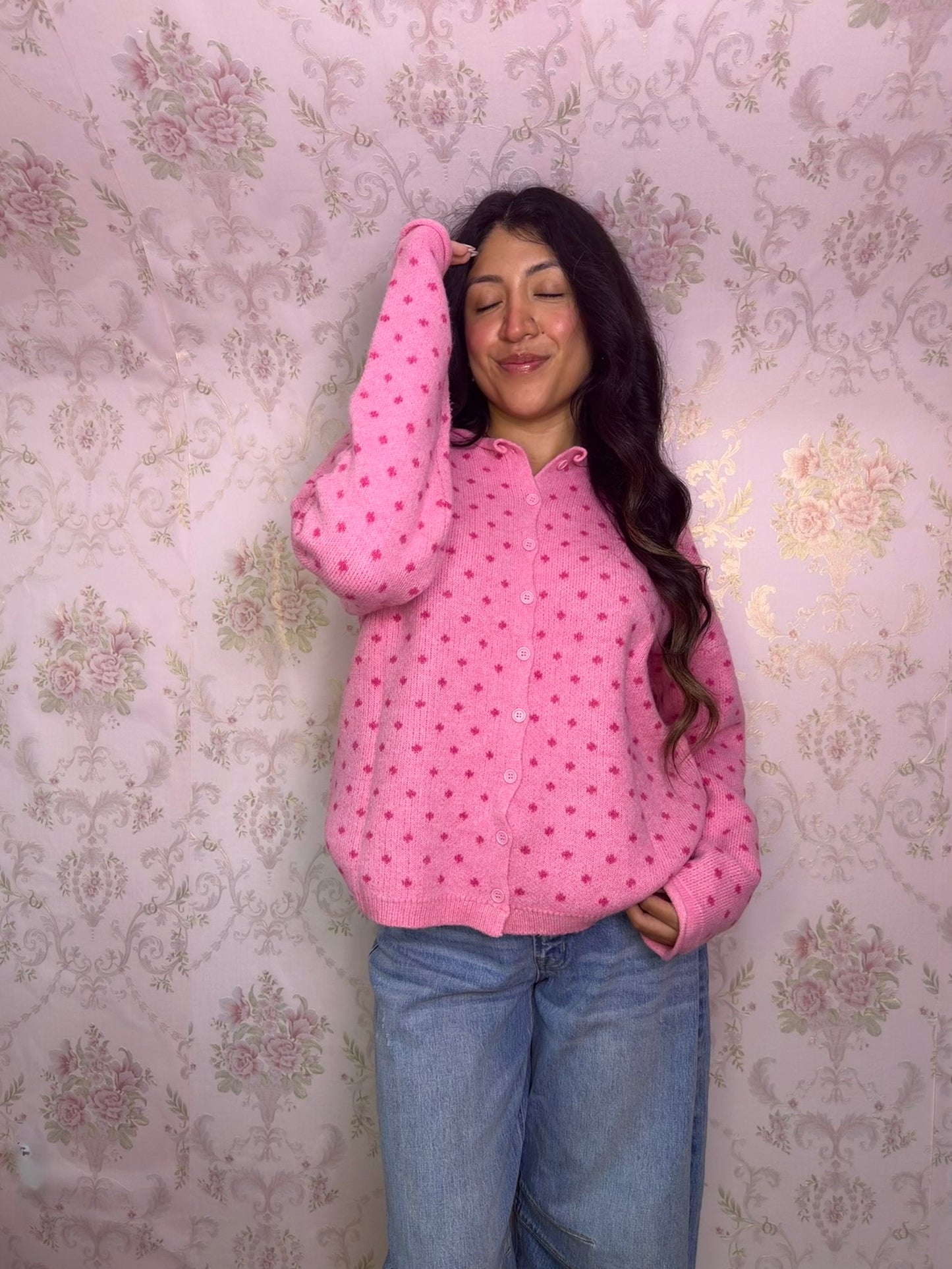 Sweetheart Cardigan (Pink)