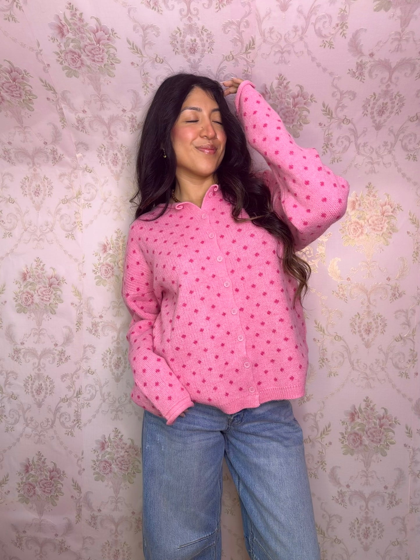 Sweetheart Cardigan (Pink)