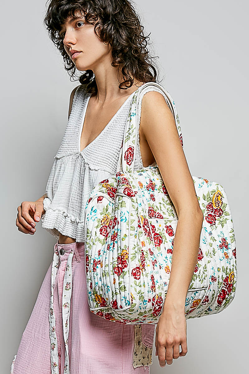 Floral Tote Quilted Bag