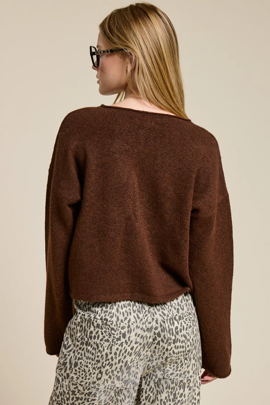 The Sweetheart Cardigan - Chocolate